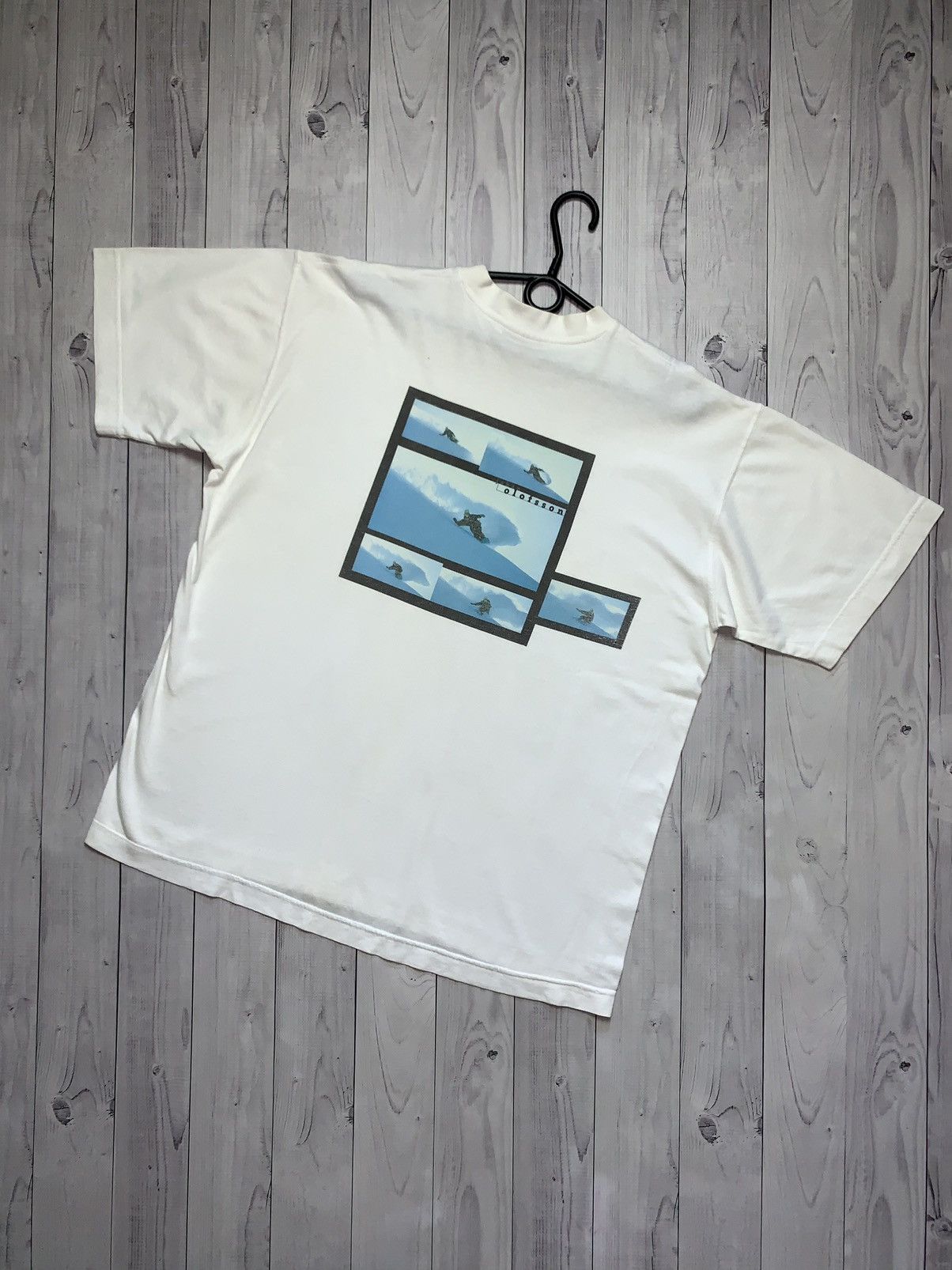 Vintage Tee Aron Chang Photographs Snowboard Big Logo Hoodie, Sweatshirt | FlexRushtees.com