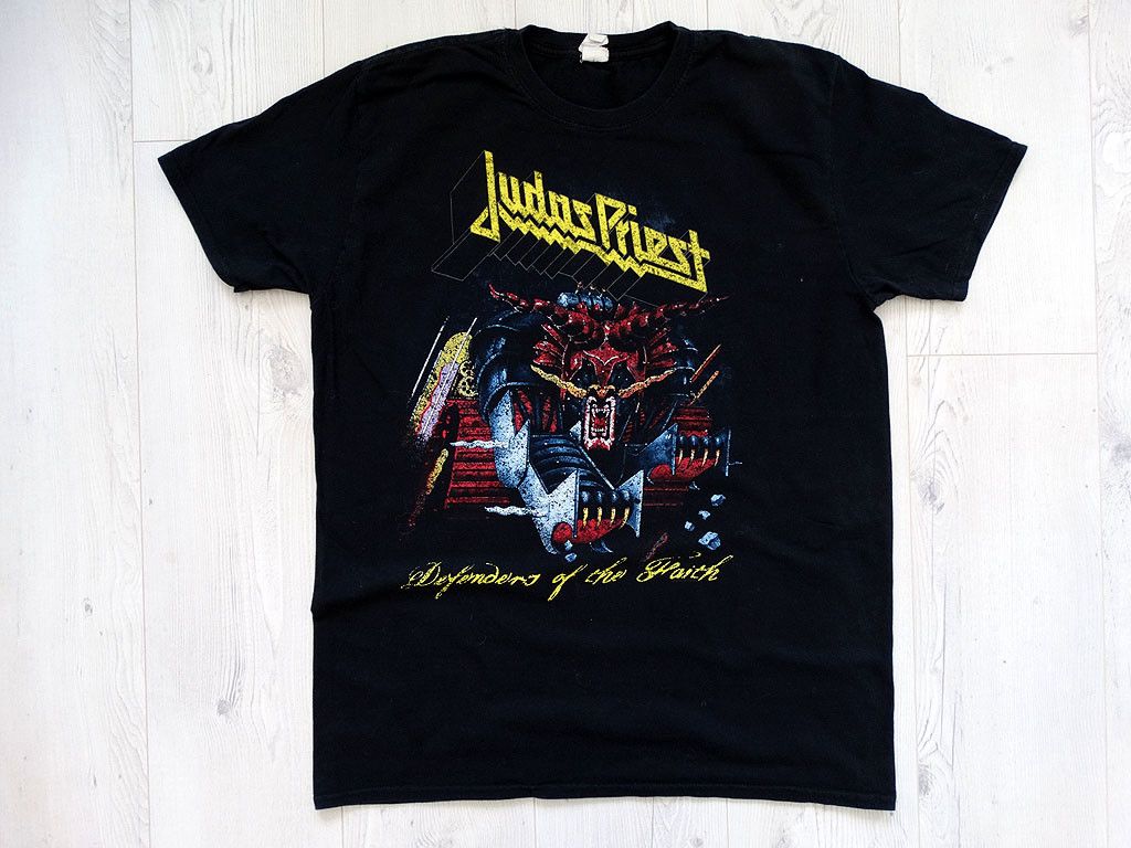 Priest Judas Priest Defenders Of The Faith Tee T Shirt Tshirt L Hoodie, Sweatshirt | FlexRushtees.com