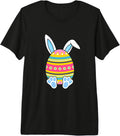 Funny easter eggs with bunny ears happy easter day
