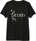 He Is Risen Easter Floral Daisies Sapphire Star
