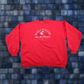 Hanes Vintage Wisconsin Badgers Sweatshirt Xl Embroidered Hanes Crew Neck Red Graphic Print Mens T-Shirts, Hoodie