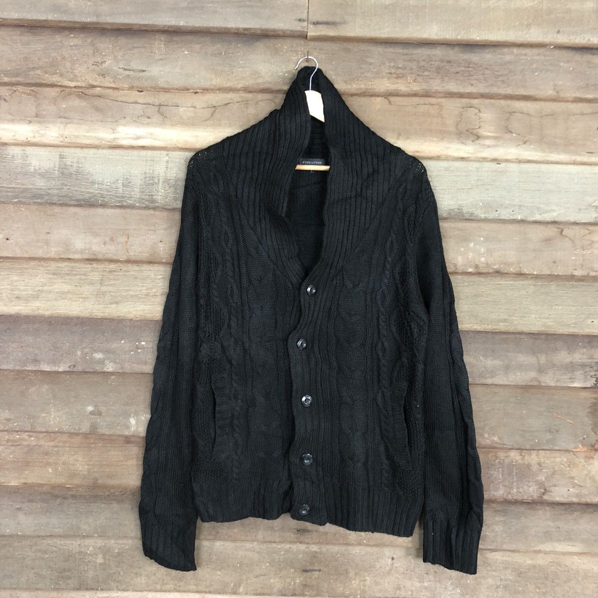 Vintage Evolution Winter Season Knit Sweatshirt Cardigan