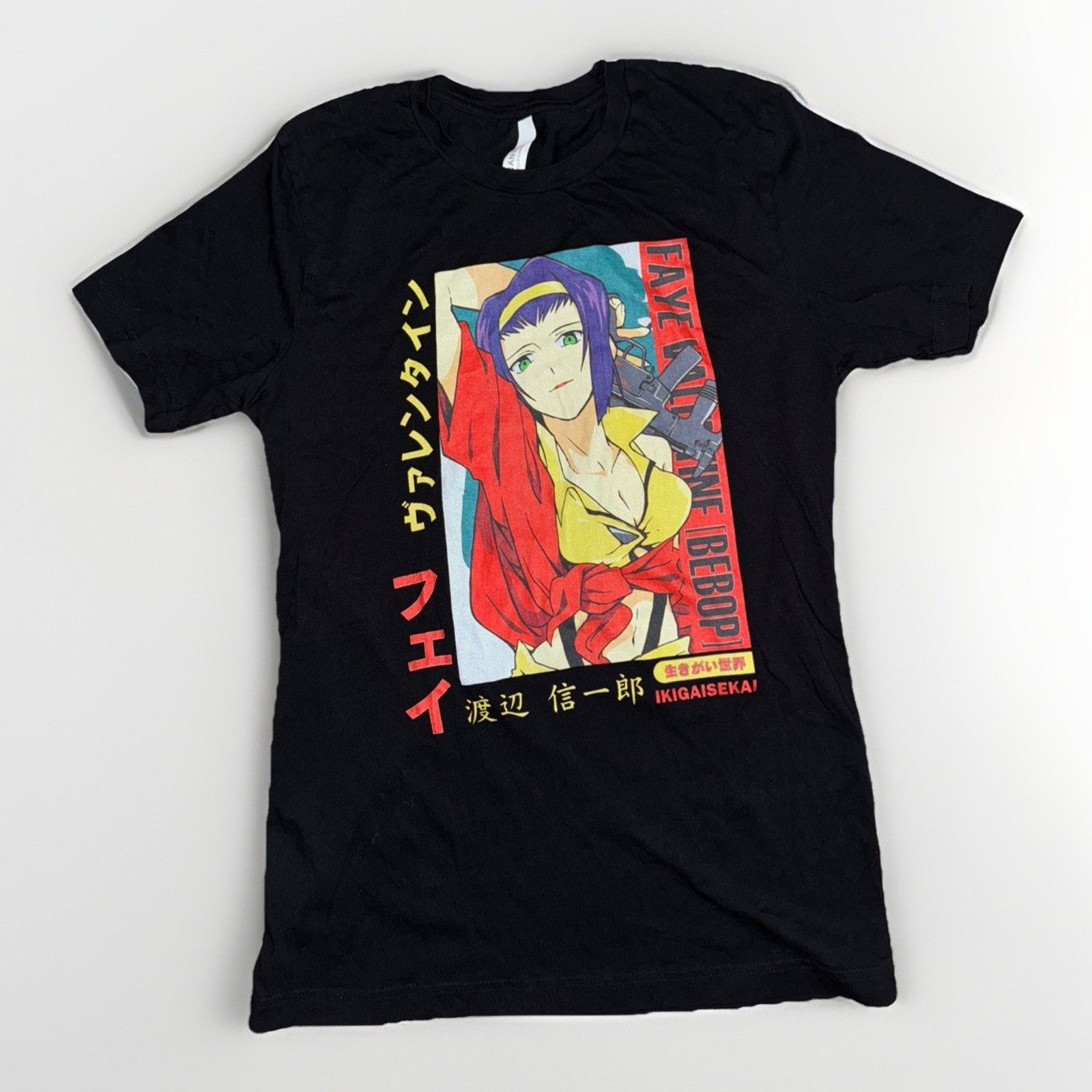 Vintage Cowboy Bebop Anime T Shirt Faye Valentine Black M