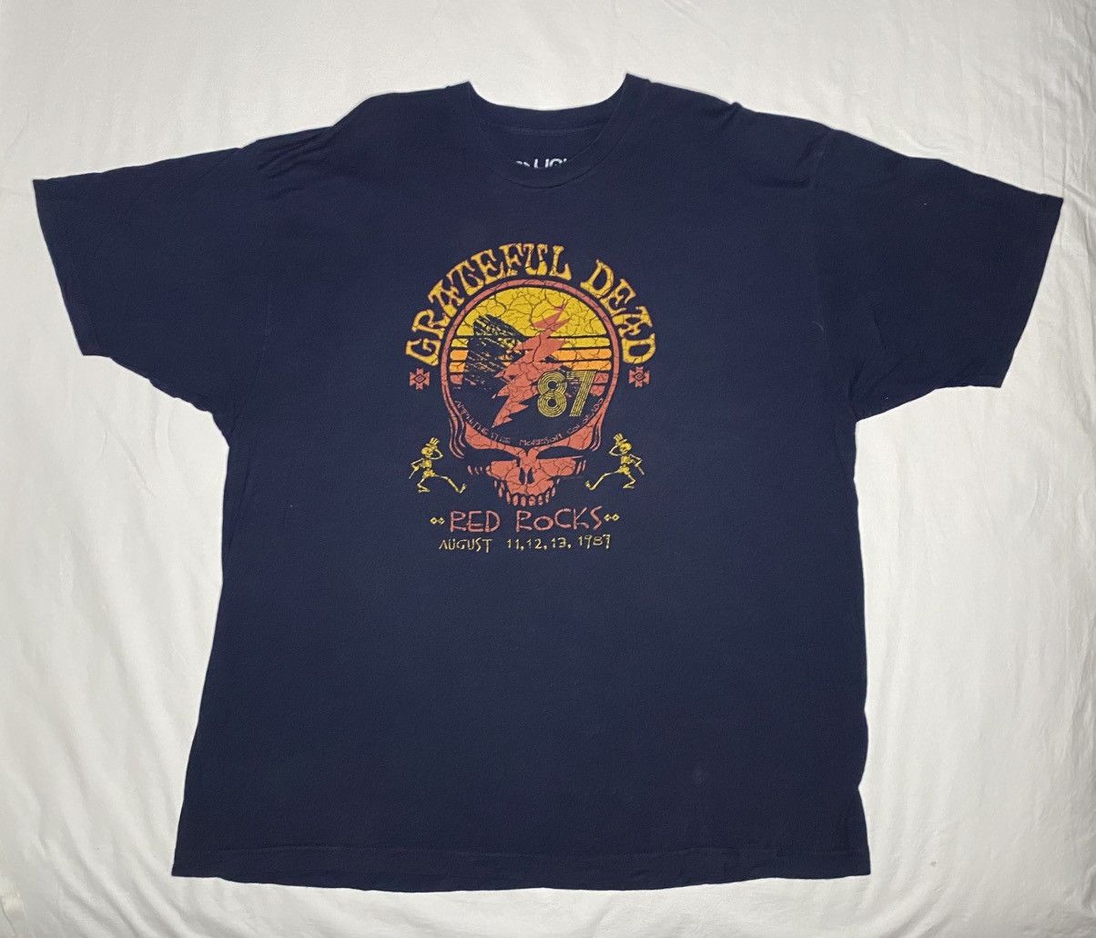 Liquid Blue Grateful Dead Red Rocks 1987 Psychedelic Rock T Shirt 2xl
