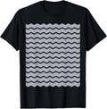 Minimalist Grey and White Wavy Lines Pattern