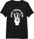 Peace Through Music Retro Vintage Graphic Studio