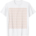 Minimalist Neutral and White Wavy Lines Pattern