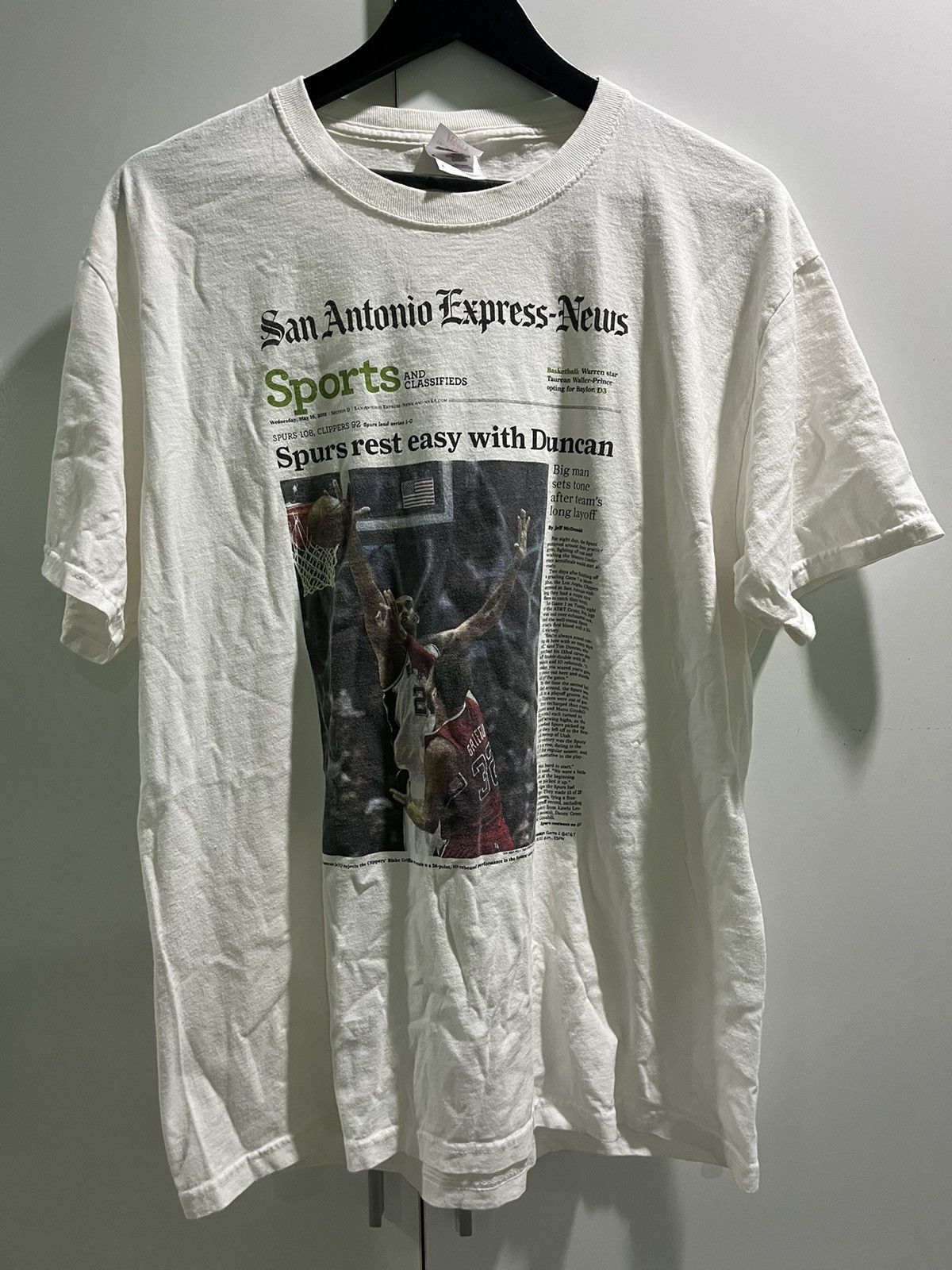 Vintage Nba Spurs Duncan Tee
