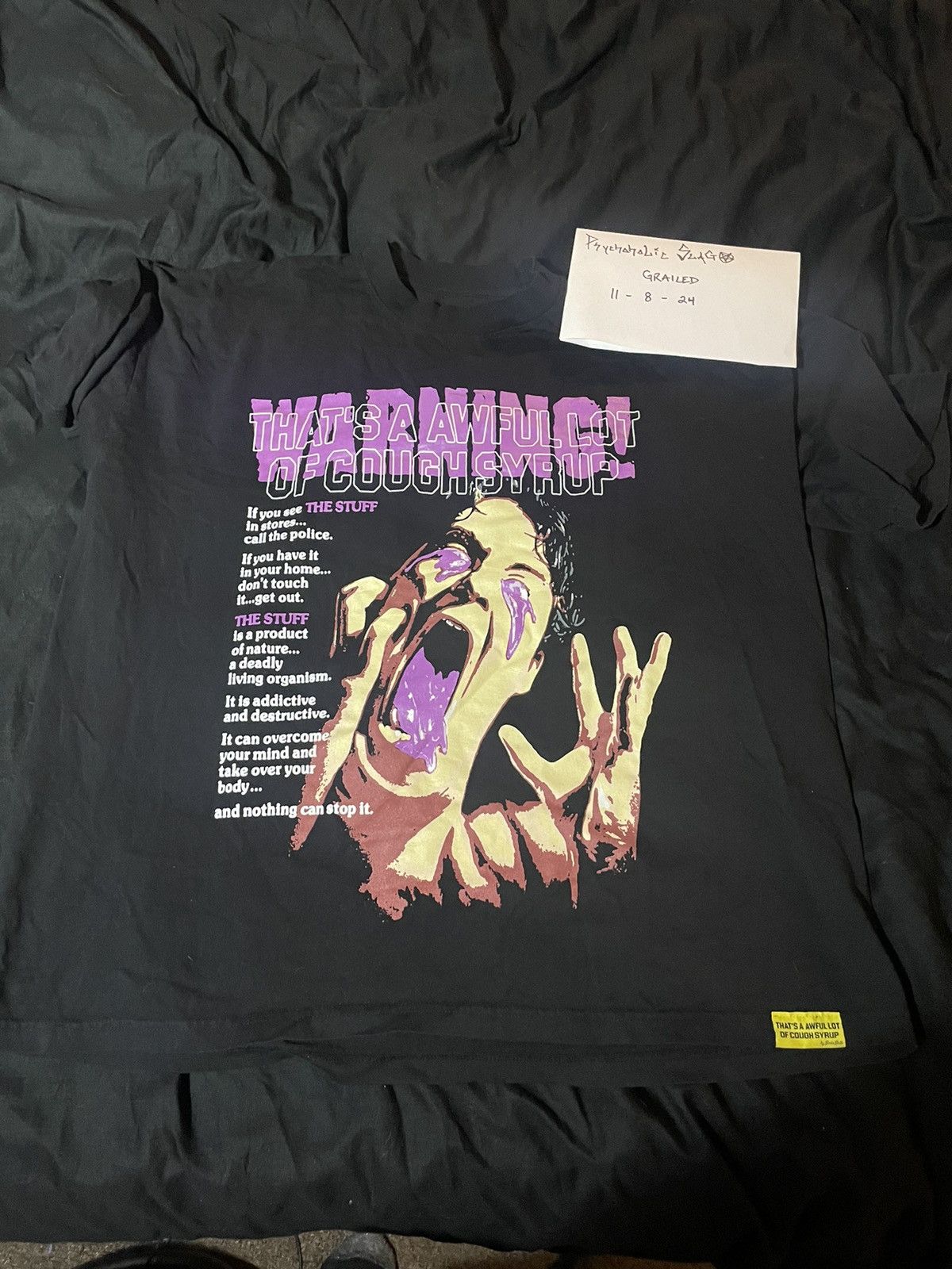 Awful Lot Of Cough Syrup Awful Lot Of Cough Syrup Halloween Horror Stuff Shirt Xxl