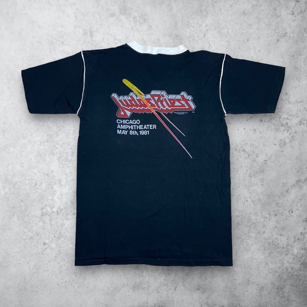 Vintage Vtg 1981 Judas Priest Point Of Entry World Tour Band Shirt Hoodie, Sweatshirt | FlexRushtees.com