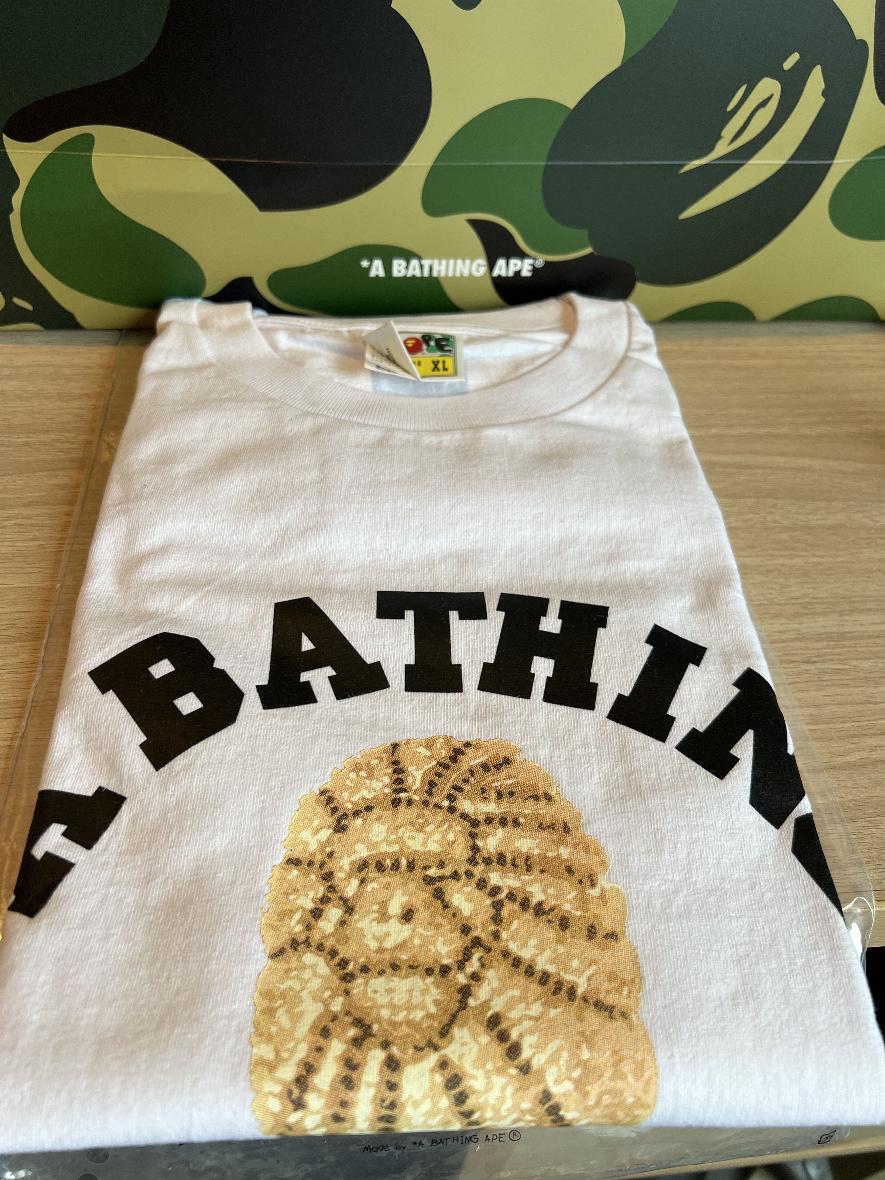 Bape Jewel Logo College Tee Size Xl White New Hoodie, Sweatshirt | FlexRushtees.com