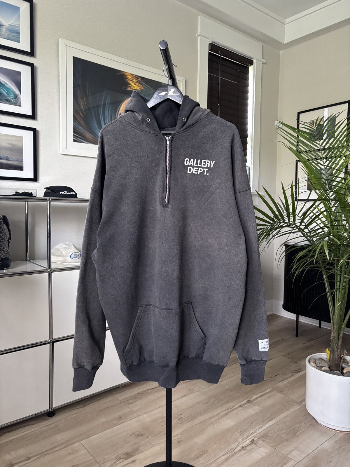 Dept Gallery Dept Faded Quater Zip Hoodie