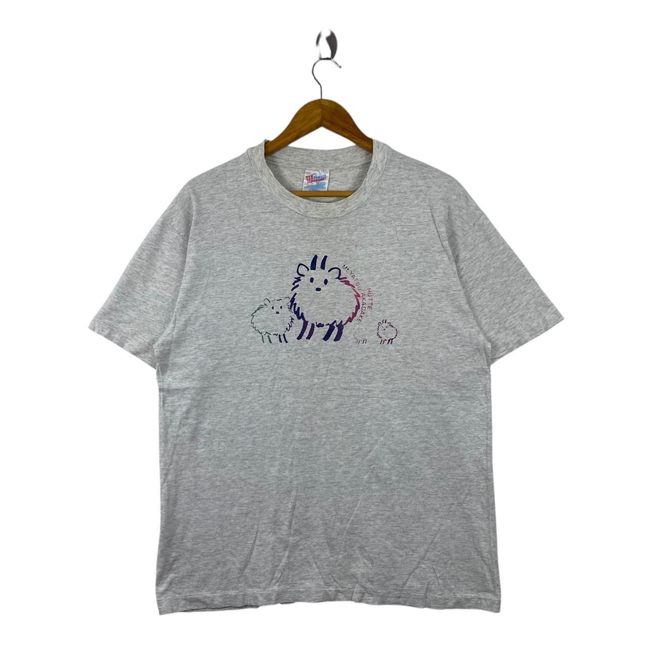 Vintage Japan Traditional Yatsugatake Mountains Tee Shirt