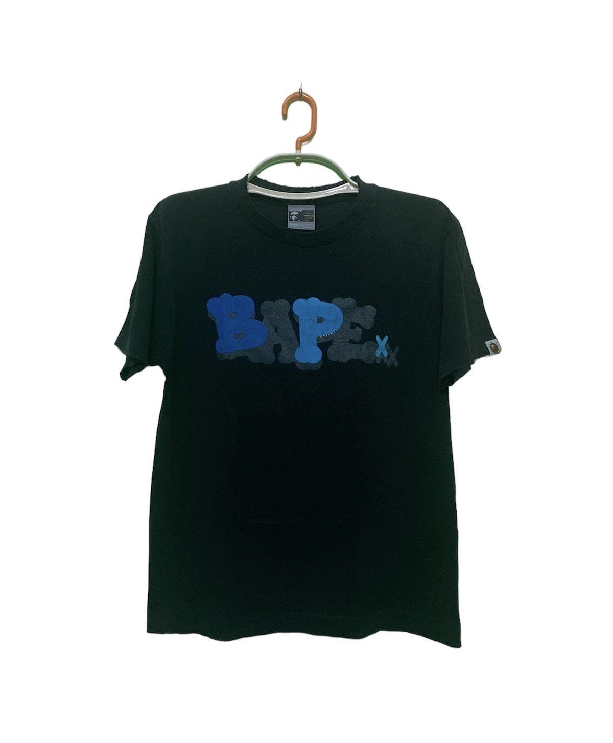 Kaws Vintage Rare Bape X Kaws Spellout Nigo Medium Size Tee Shirt Hoodie, Sweatshirt | FlexRushtees.com