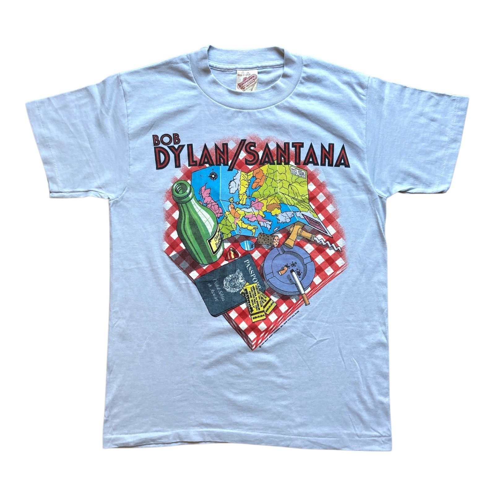 Other Vintage 1984 Bob Dylan Santana European Tour T Shirt Winte Hoodie, Sweatshirt | FlexRushtees.com