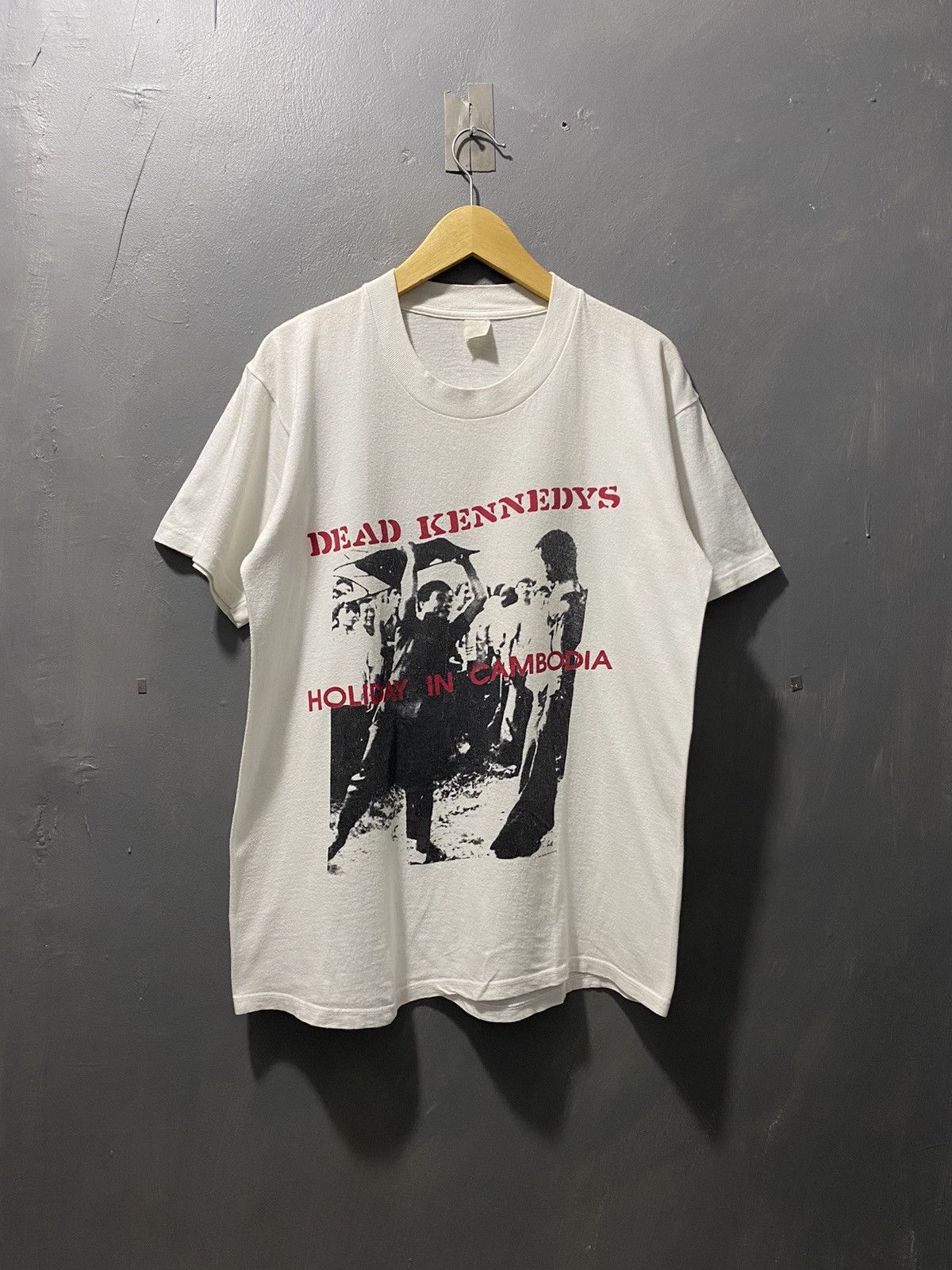 Vintage 80s Dead Kennedys Holliday In Cambodia Tee Hoodie, Sweatshirt | FlexRushtees.com