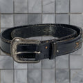 Vintage Belt Men S Tooled Western Belt Size 40 Brown Black W Silver Buckle Nocona Belt Co Ca T-Shirts, Hoodie, Sweatshirt