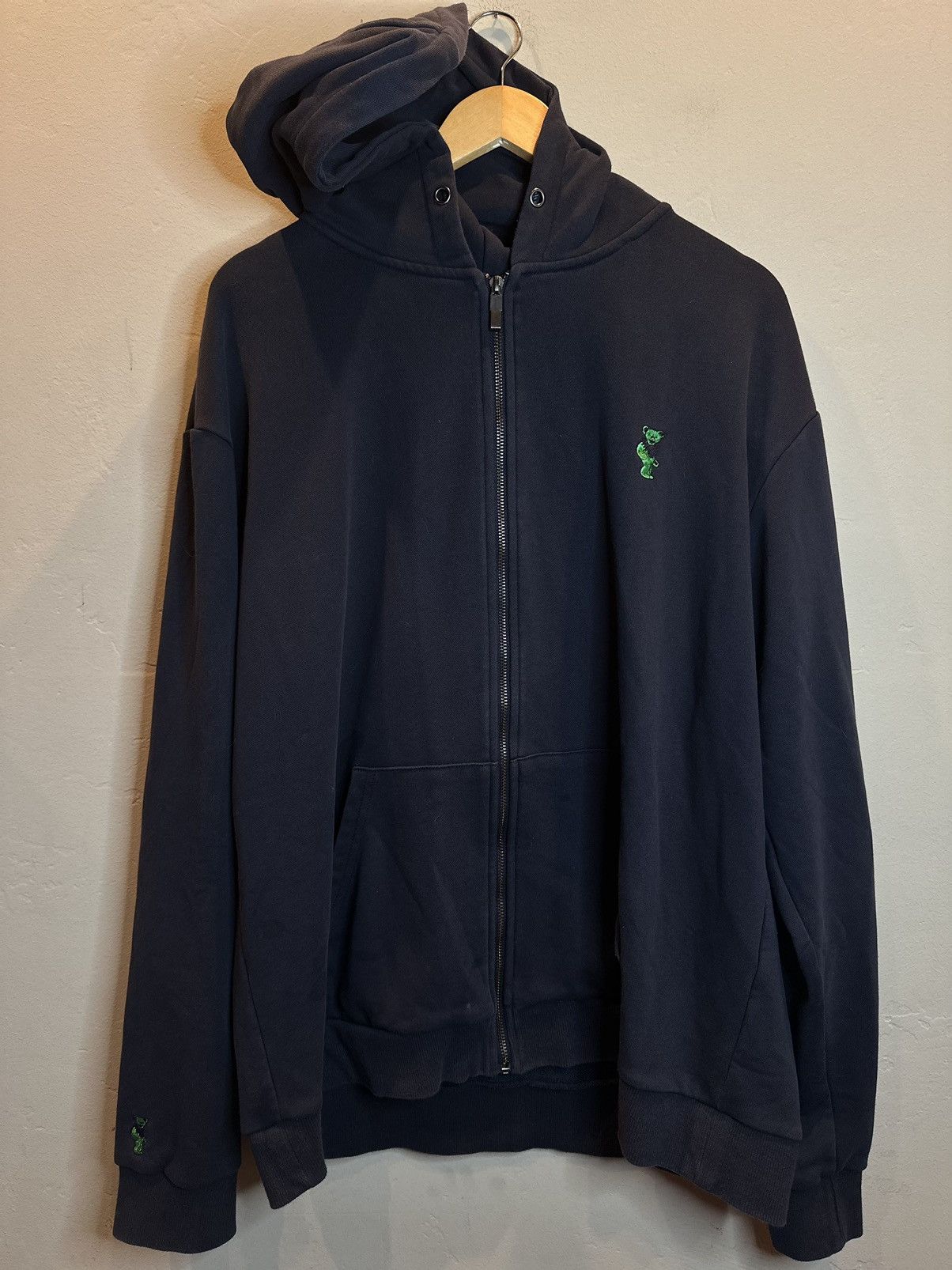 Dead Rare Grateful Dead Bear Embroidered Zip Band Tour Hoodie T-Shirts, Sweatshirt | AU16VibeMintTees.com