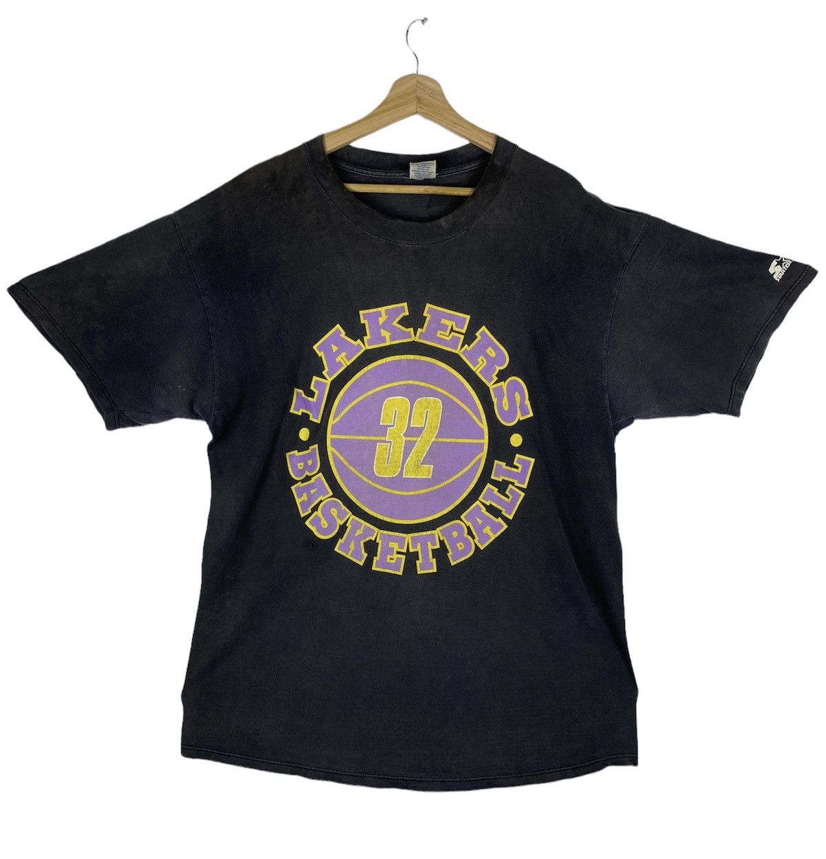 Gone Vintage Trashed 90s Magic Johnson Lakers T Shirt Hoodie, Sweatshirt | FlexRushtees.com