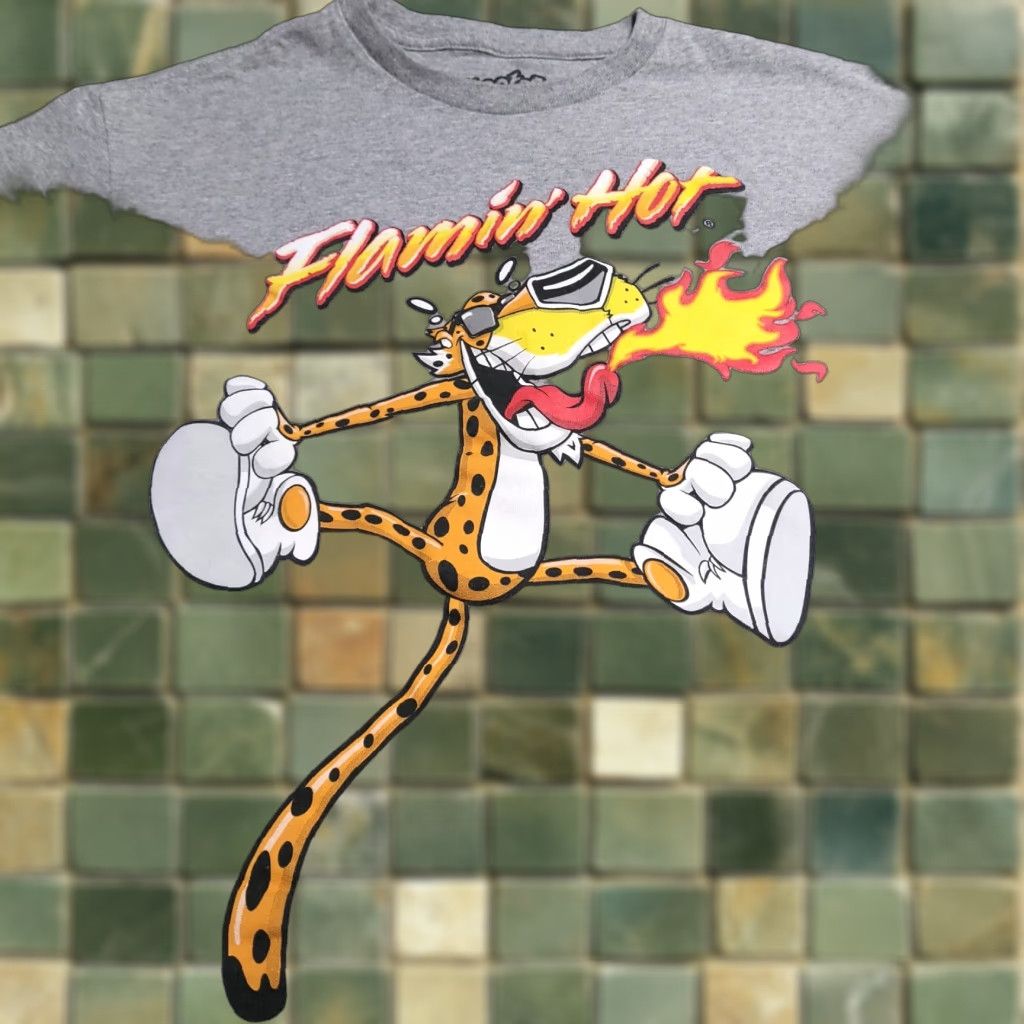 Vintage Cheetos Chester Cheetah Shirt Funny Food T Shirt Medium Gray Unisex Adults Hoodie, Sweatshirt | FlexRushtees.com