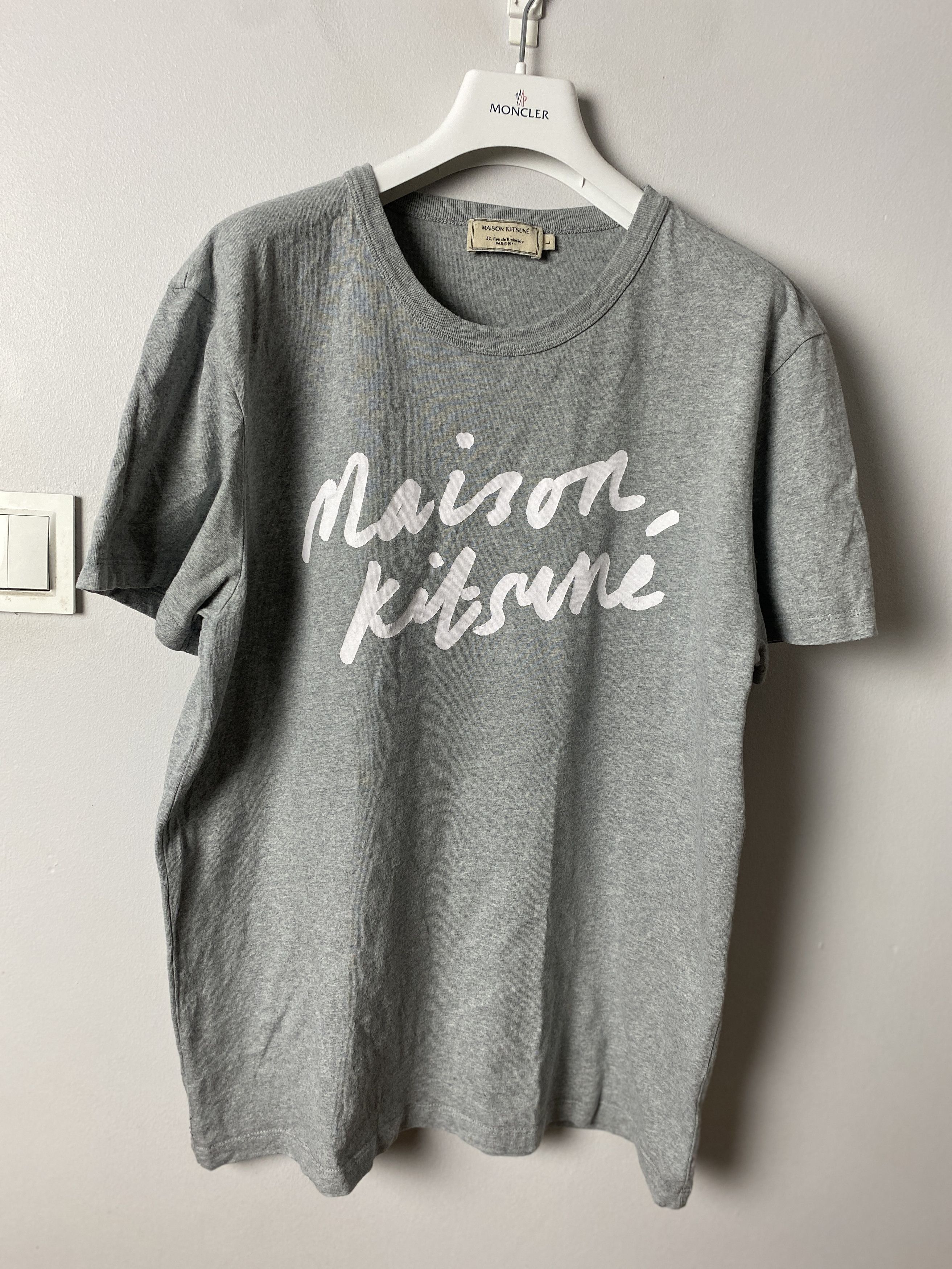 Kitsune Maison Kitsune Big Logo Printed T Shirt Tee Hoodie, Sweatshirt | FlexRushtees.com