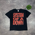 Vintage 90s Cotton System Of A Down Big Logo Black T Shirt Hoodie, Sweatshirt | FlexRushtees.com