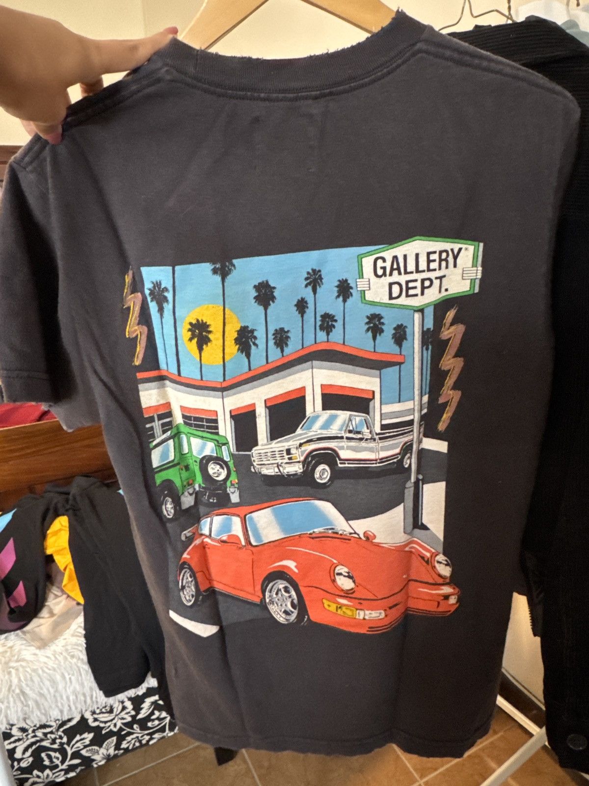 Dept Gallery Dept Graphic Tee Small Distressed Hoodie, Sweatshirt | FlexRushtees.com