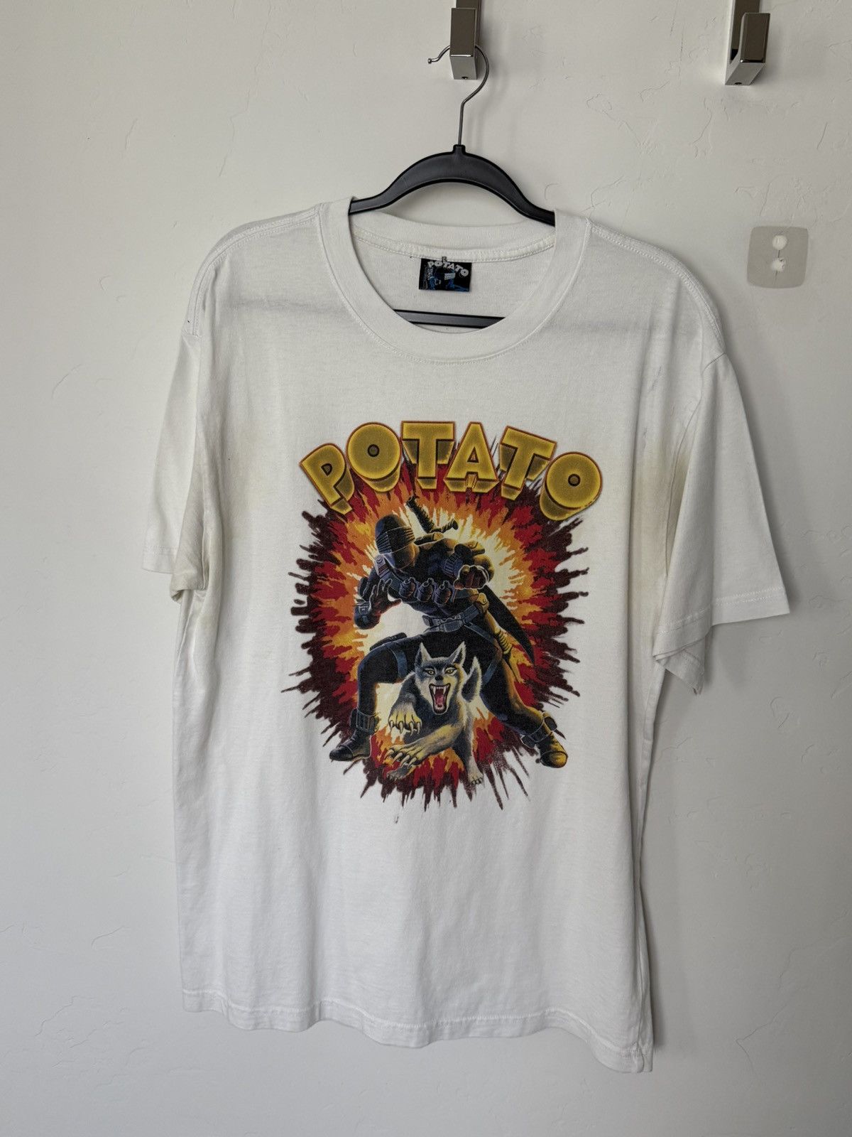 Gi Joe Tee White Large Hoodie, Sweatshirt | FlexRushtees.com
