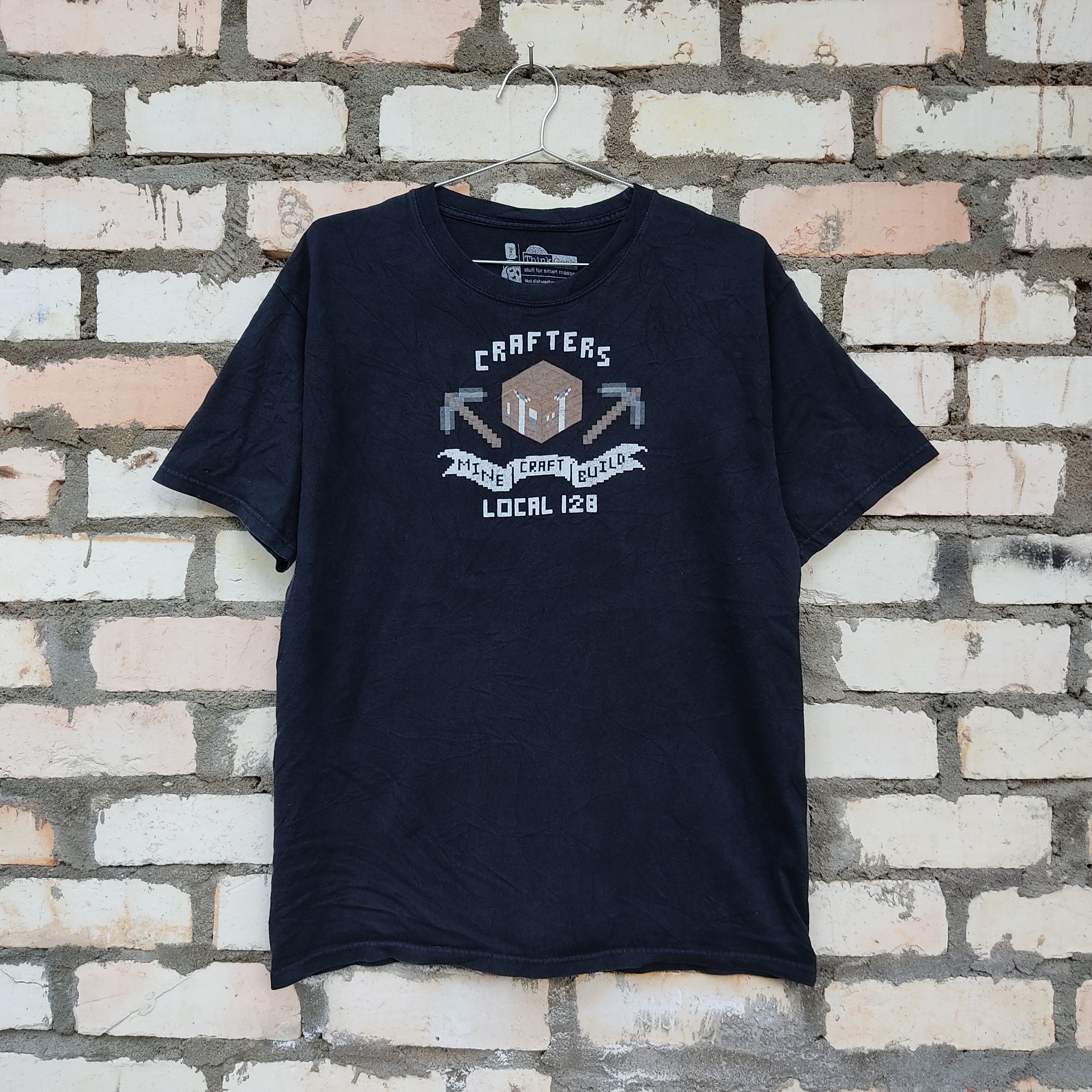 Other Think Geek Crafters Mine Craft Build Graphic Tee