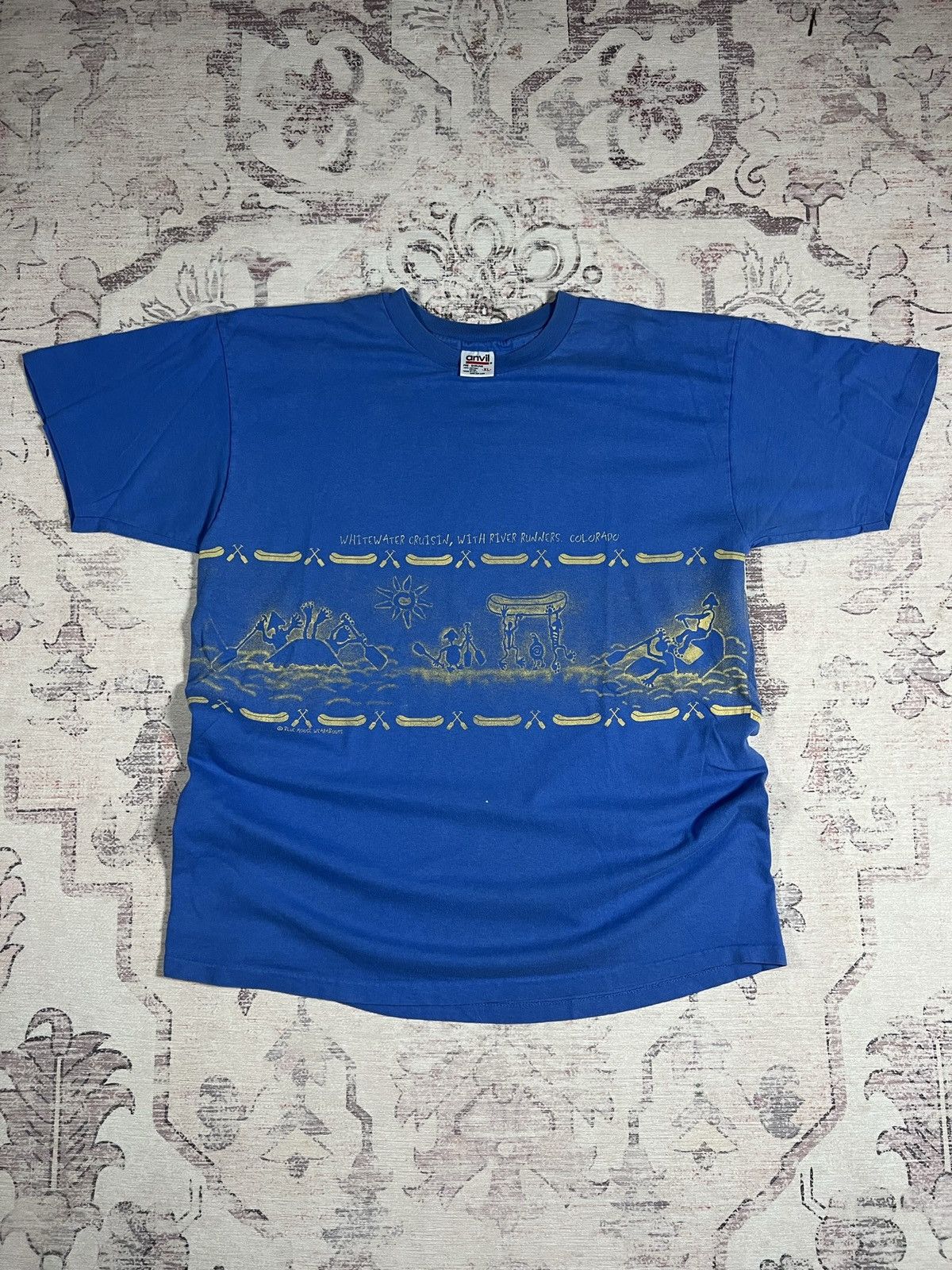 Vintage 90s Faded Wraparound Colorado Vacation Aop Aztec Tee