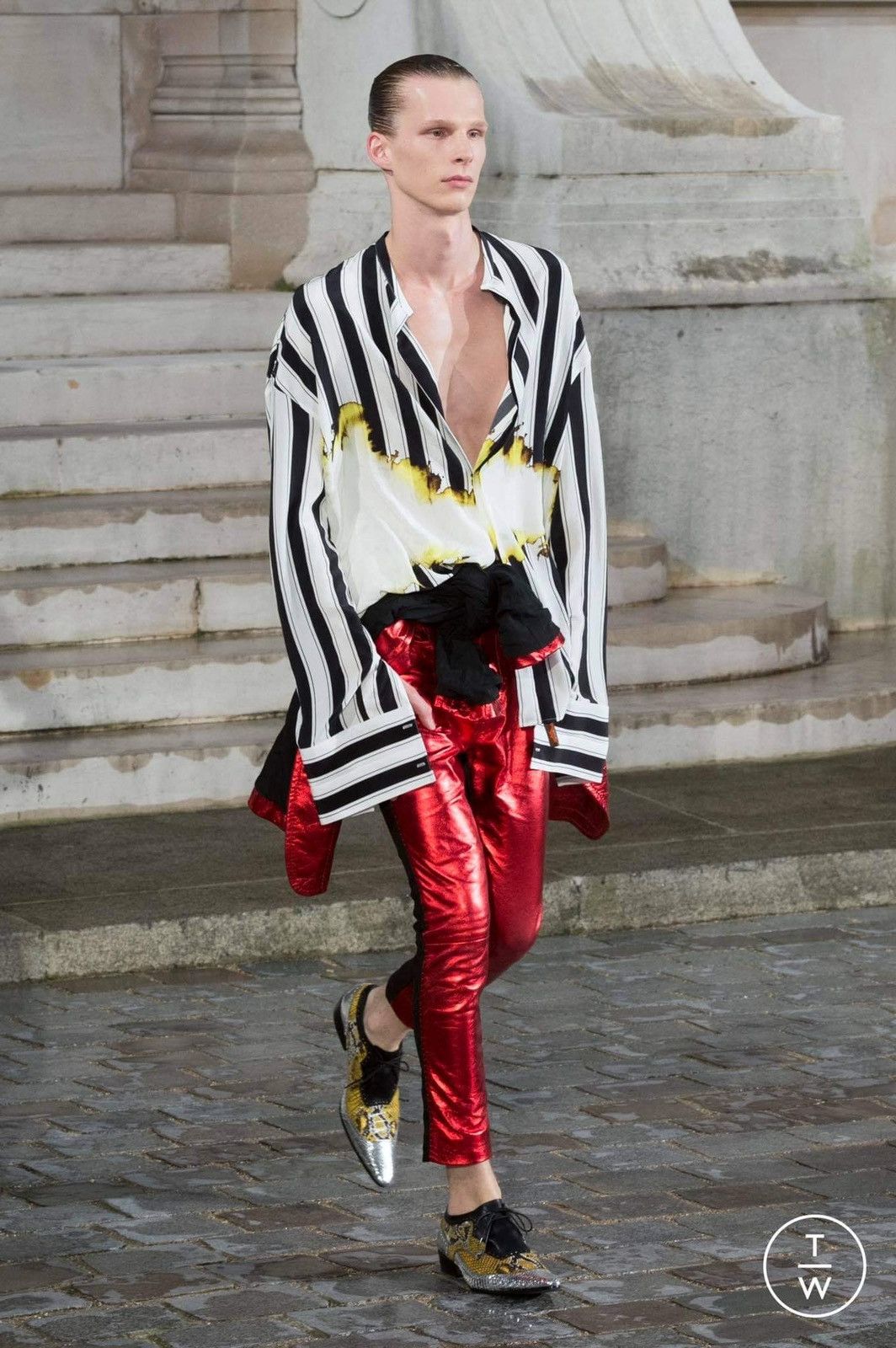 Ackermann Haider Ackermann Flames Bleached Shirt Hoodie, Sweatshirt | FlexRushtees.com
