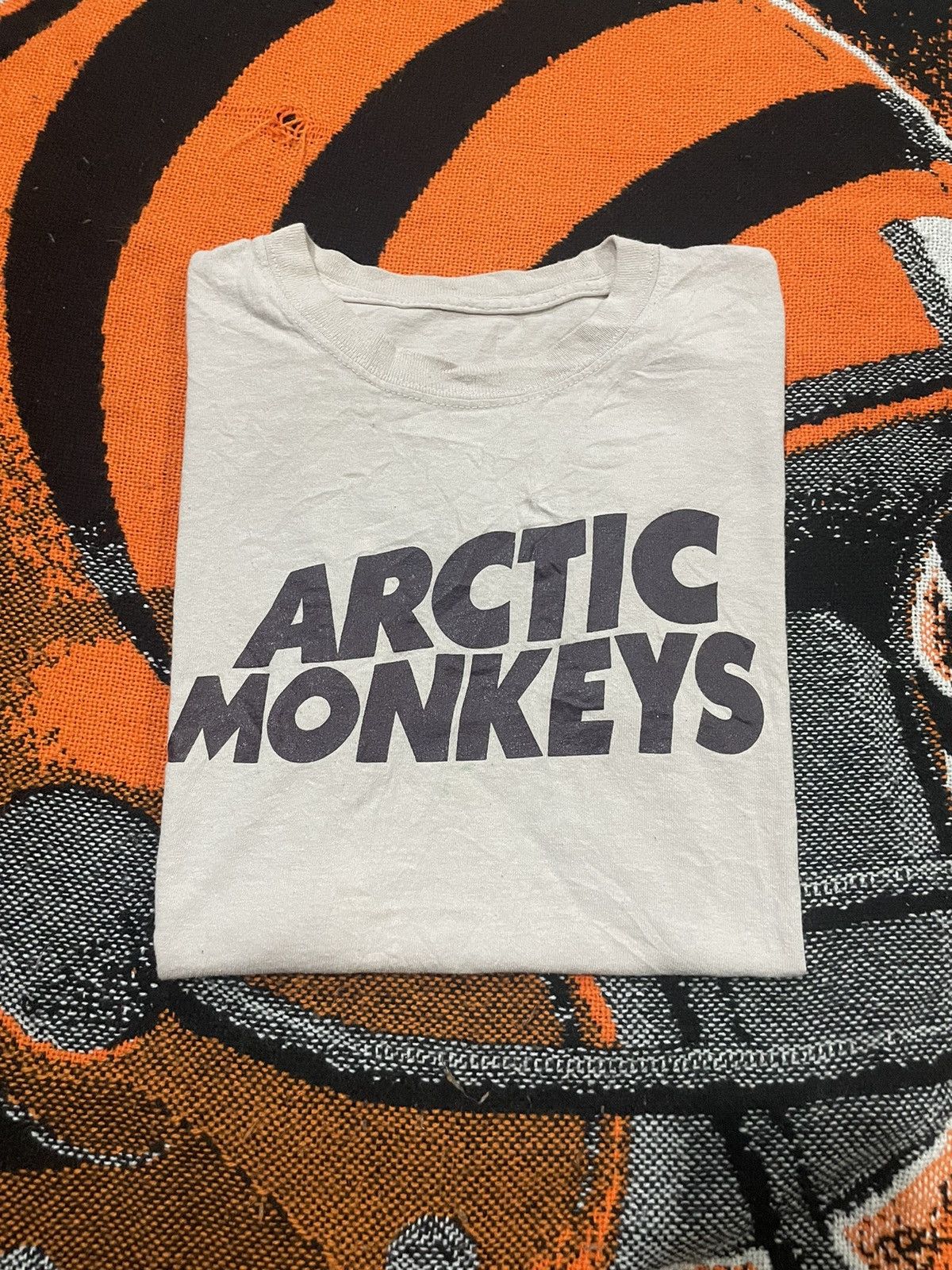Band Tees Arctic Monkeys Band Cream Color T Shirt Hoodie, Sweatshirt | FlexRushtees.com