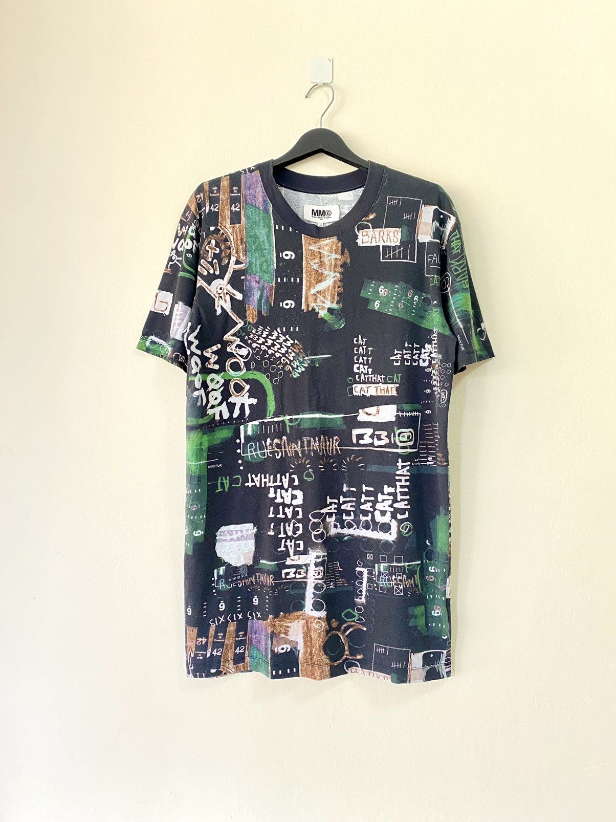 Maison Margiela Mm6 2014 Graffiti Print Oversized T Shirt Hoodie, Sweatshirt | FlexRushtees.com