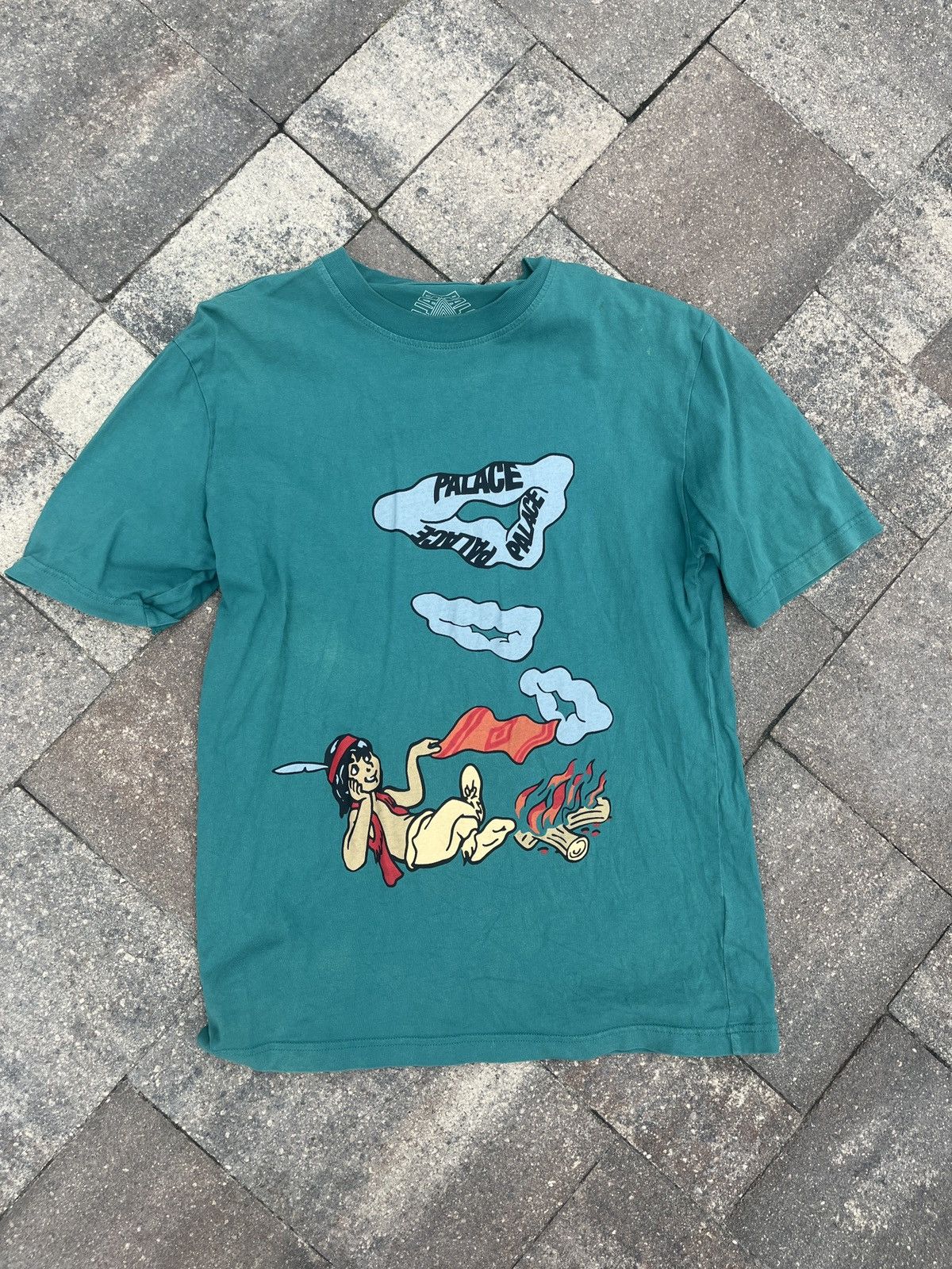 Palace Big Smoke Tee Sea Green Hoodie, Sweatshirt | FlexRushtees.com