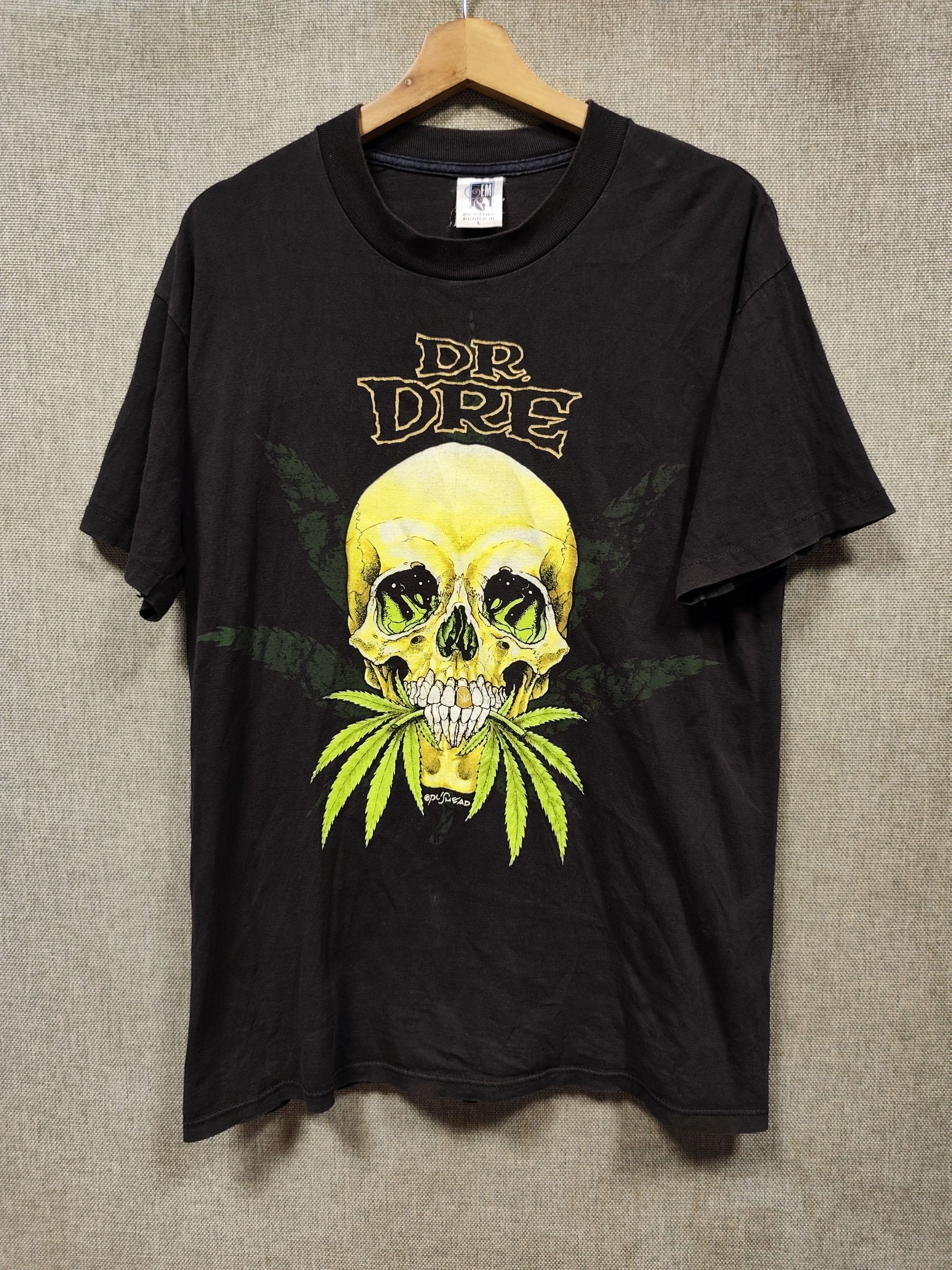 Rap Tees X Vintage Vintage T Shirt 90s Dr Dre In Bud We Trust Pushead Hoodie, Sweatshirt | FlexRushtees.com