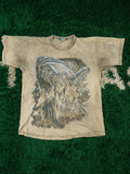 Vintage 90 S Bleached Grim Reaper Skeleton Metal Rock Tee Hoodie, Sweatshirt | FlexRushtees.com