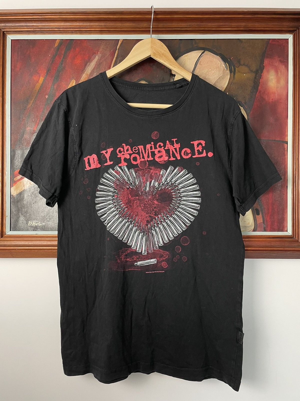 Vintage My Chemical Romance Black Vintage Band Rock Tee Rare Bullet Hoodie, Sweatshirt | FlexRushtees.com