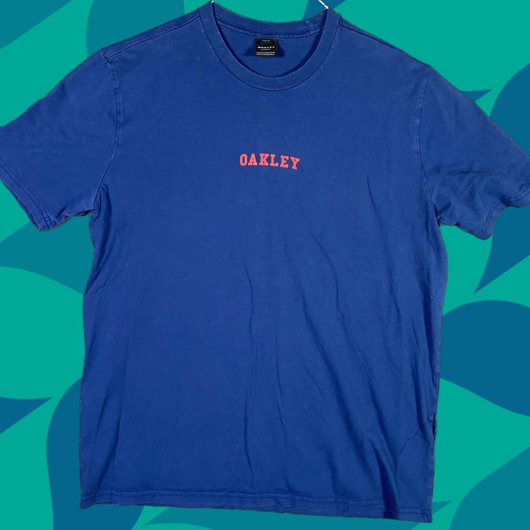 Oakley Vintage No It S Not Vintage Oakley Shirt Mens Medium Blue Usa Flag Logo Patriotic Graphic Tee