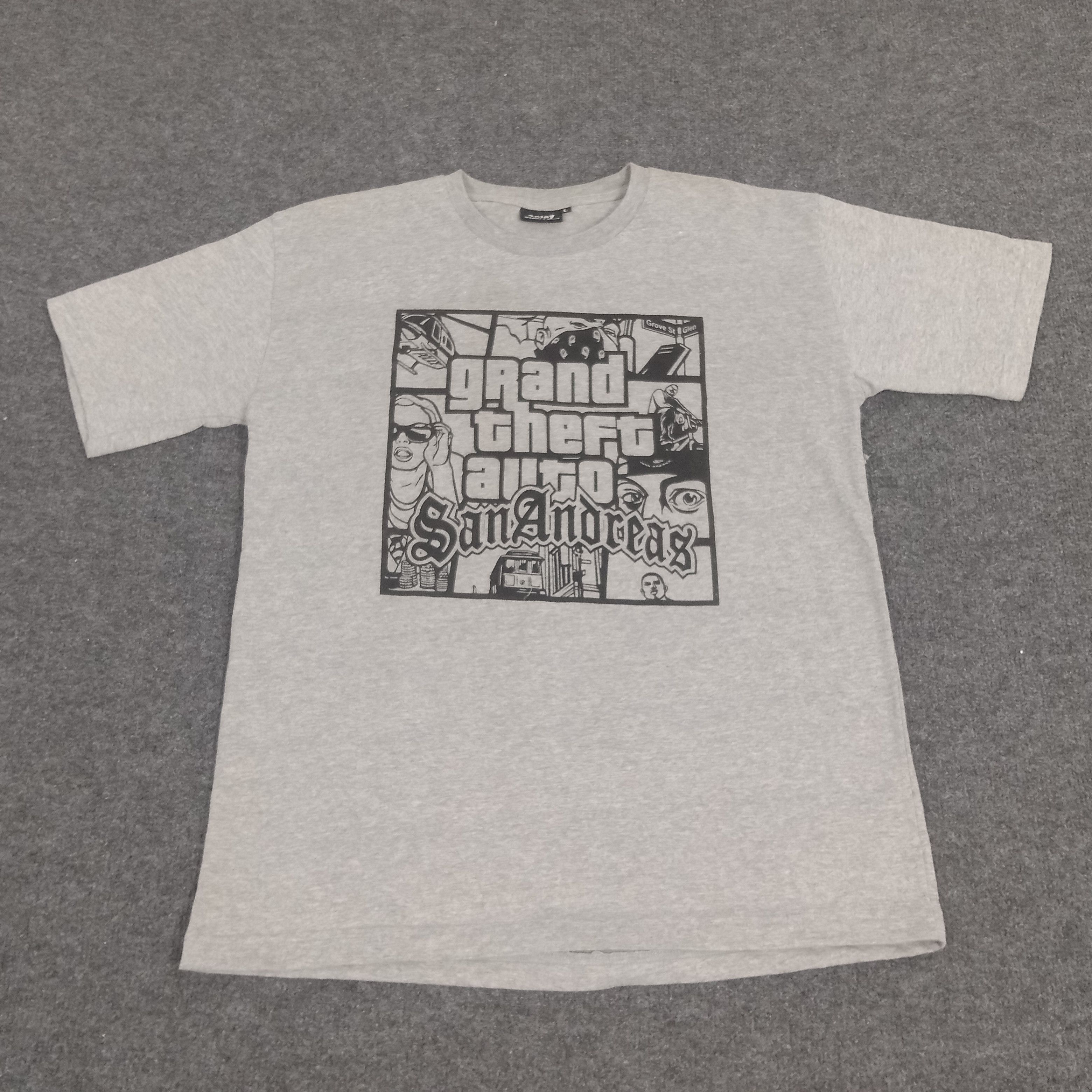 Playstation Gta Grand Theft Auto San Andreas Playstation Tshirt
