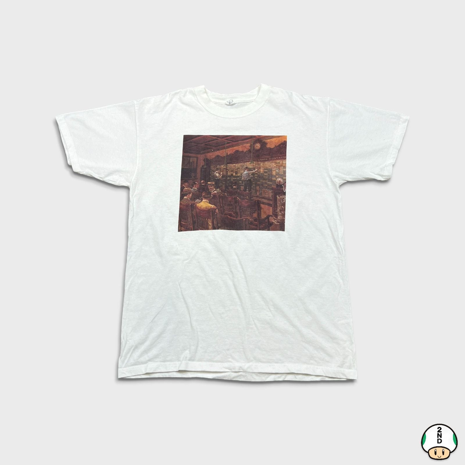 Vintage 1910 Lee Dubin Stock Market T Shirt Large Art Tee