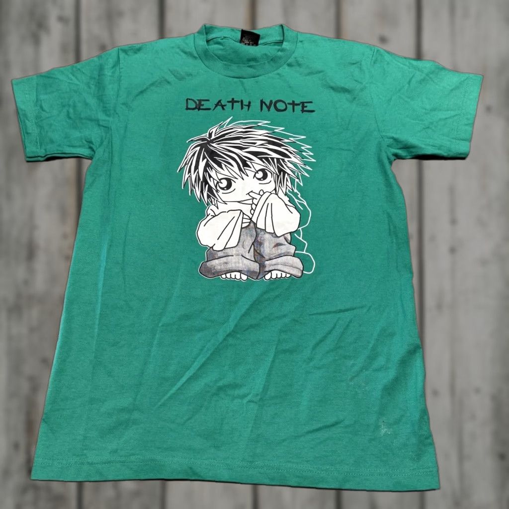 Doublet Vintage Death Note Double Sided T Shirt Mens L Green Anime Shirt Mens L Green Double Sided S