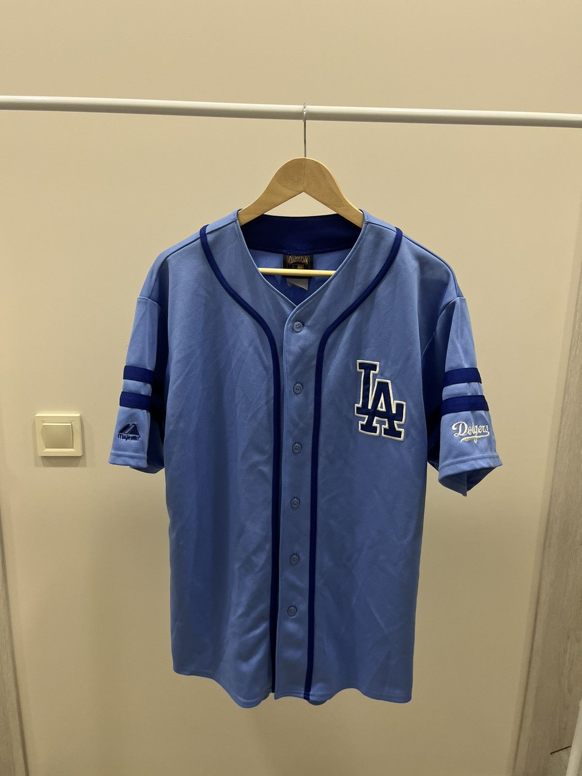 Mlb Vintage Los Angeles Dodgers Majestic Team Jersey White Mlb