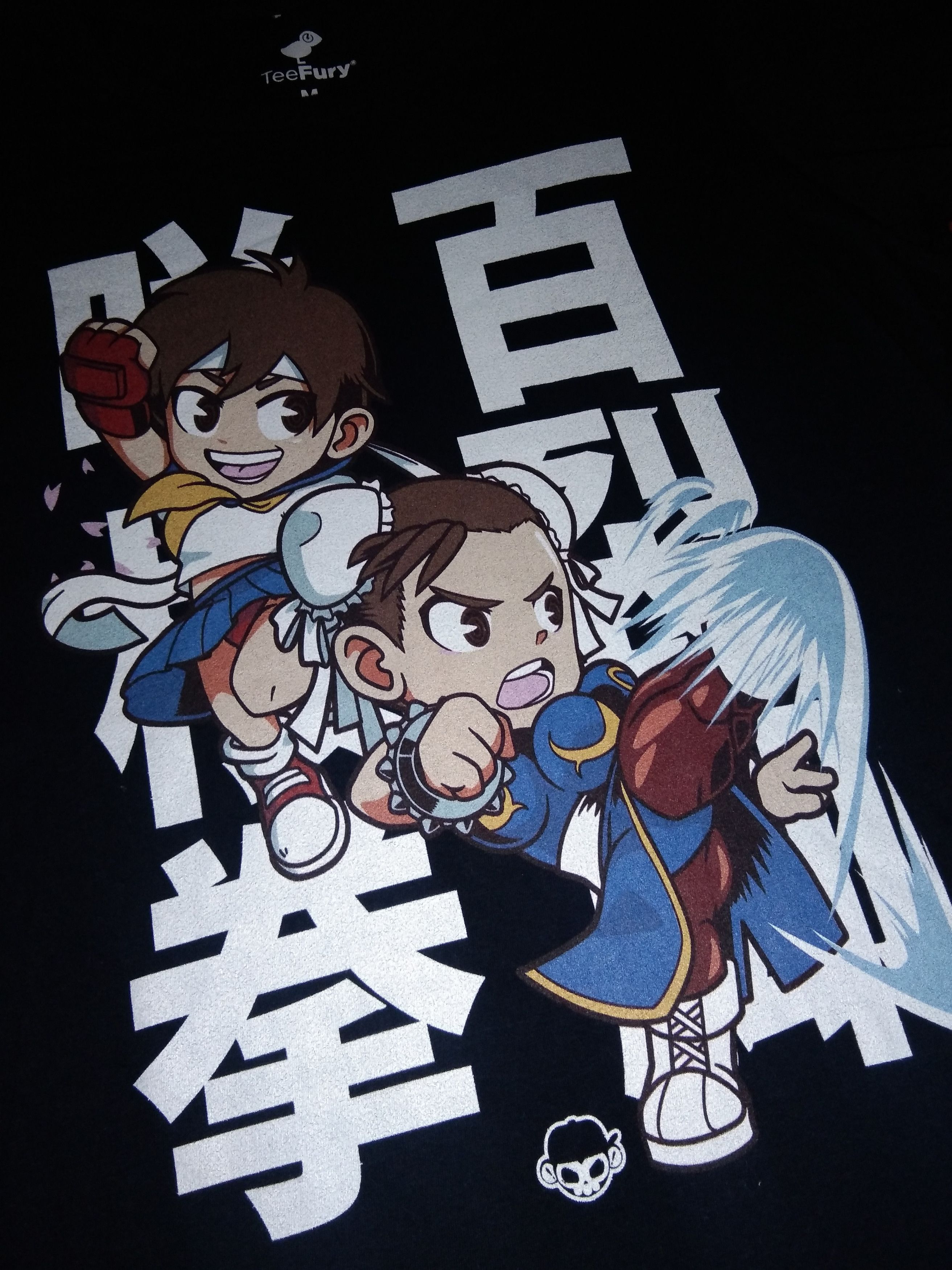 Teefury Street Fighter Chun Li Sakura Women Tshirt