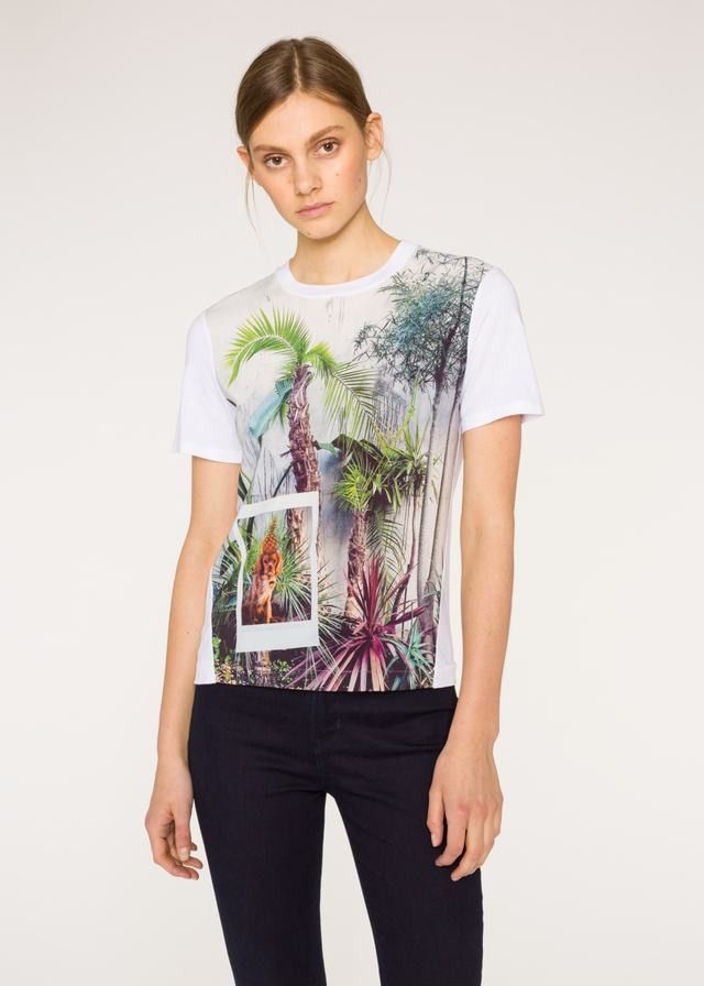 Smith Paul Smith Tropical Tree Print T Shirt Size S M