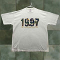 Vtg Jerzees 1997 Florida T Shirt Mens Xl White Sunshine State Tropical Shirt Adult Xl White