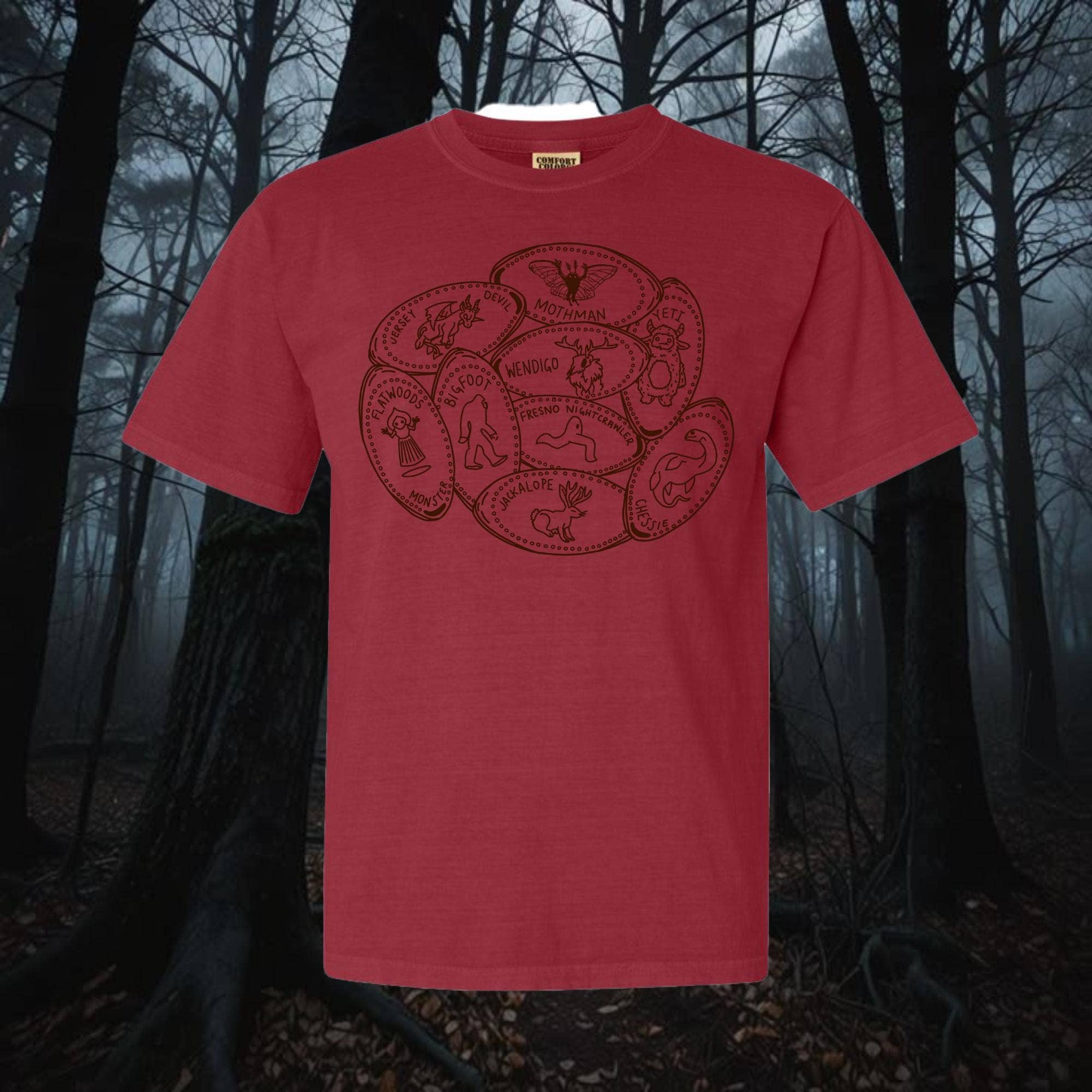 Cryptid & National Park T-Shirts: Mothman, Bigfoot
