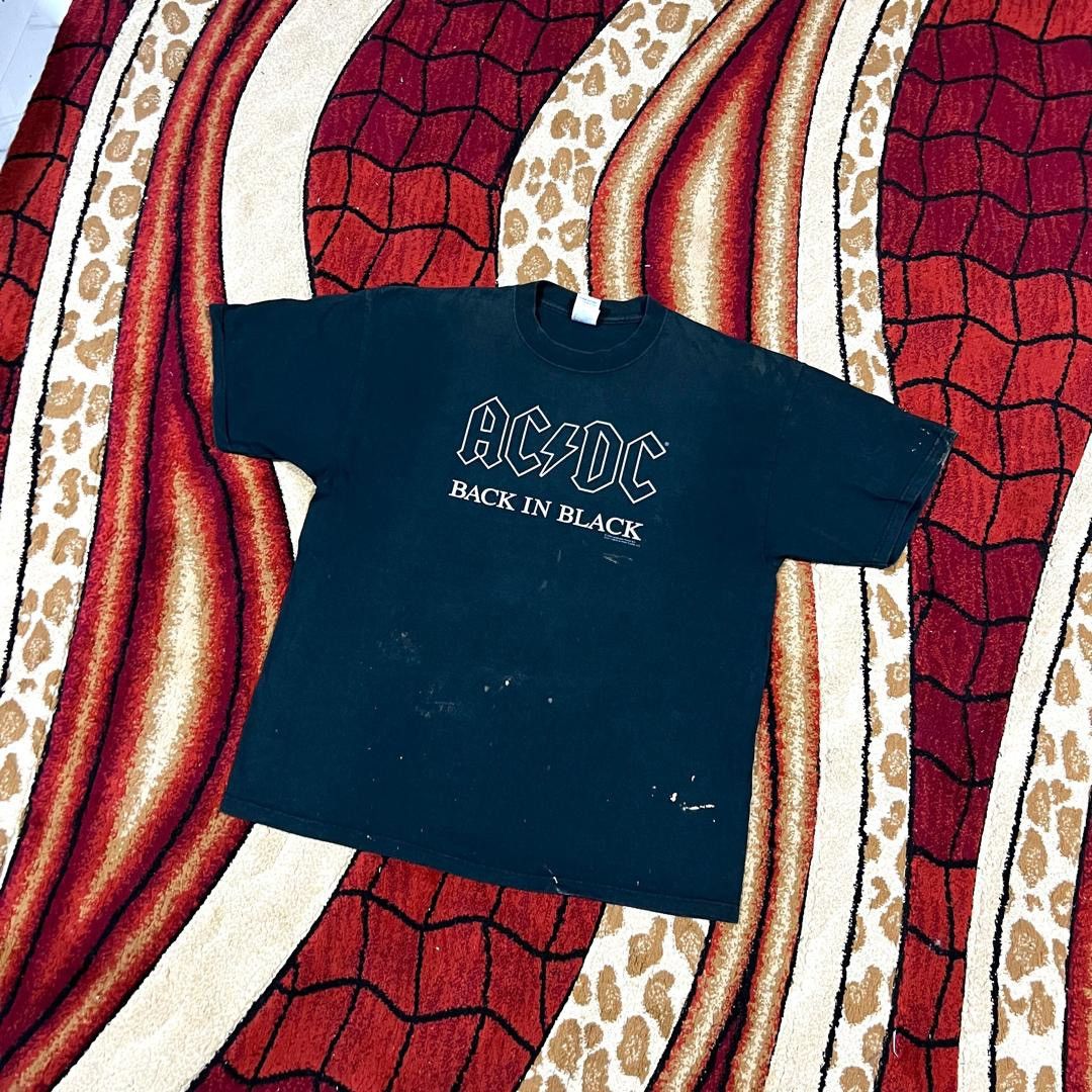 Band Tees Vintage 2004 Thrashed Faded Acdc Band Rare T Shirt Hoodie, Sweatshirt | FlexRushtees.com