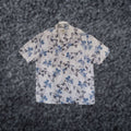 Vintage Island Shores Mens Xl Linen Cotton Tropical Print Shirt