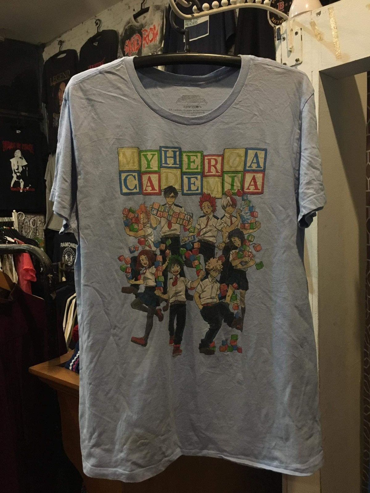 Japanese Brand My Hero Academia T Shirt Sz L