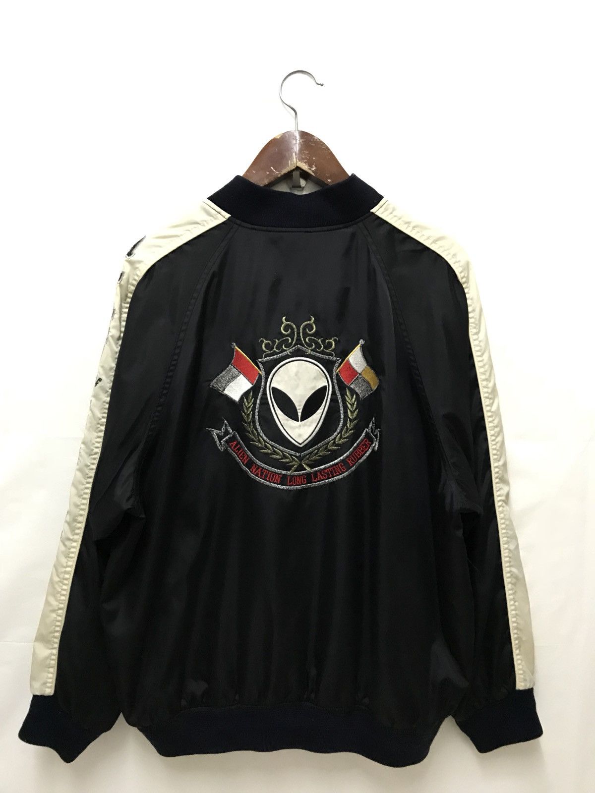 Vintage Alien Nation Durability Nylon Fit Spell Out Embroidered Big Logo Ja T-Shirts, Hoodie, Sweatshirt | FlexRushtees.com